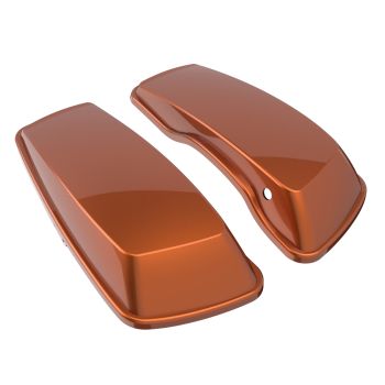 Advanblack Scorched Orange Standard Normal Stretched Saddlebag Lids for Harley Davidson Touring 2014+