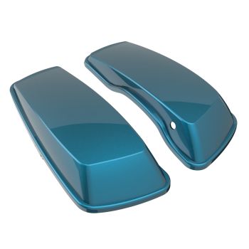 Advanblack Tahitian Teal Standard Normal Stretched Saddlebag Lids for Harley Davidson Touring 2014+