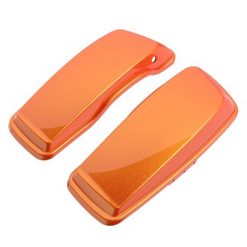 Advanblack Saddlebag Lids Cover for Harley Davidson FLH FLHTC Road Electra Glide-Tequila Sunrise