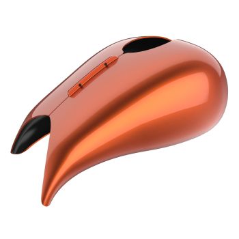 Advanblack Scorched Orange Extended Stretched Tank Cover for Harley 2008-2020 Street Glide & Road Glide 