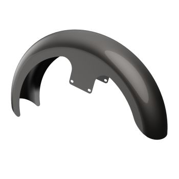 Advanblack  Silver Flux 21" Reveal Wrapper Hugger Front Fender For ''86-''21 Harley Touring Models