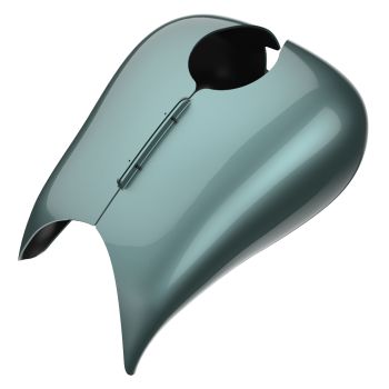 Advanblack Silver Pine Extended Stretched Tank Cover for Harley 2008-2020 Street Glide & Road Glide 