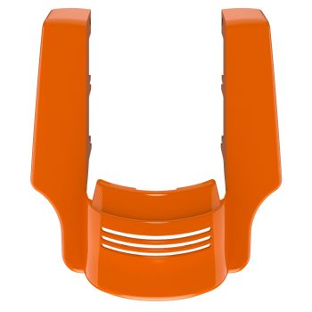 Advanblack Dual Cutout Baja Orange Stretched Rear Fender Extension For 2014+ Harley Davidson Touring