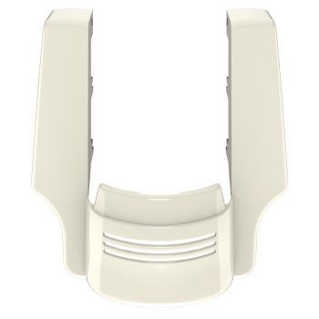 Advanblack Dual Cutout Birch White Stretched Rear Fender Extension For 2014+ Harley Davidson Touring Models