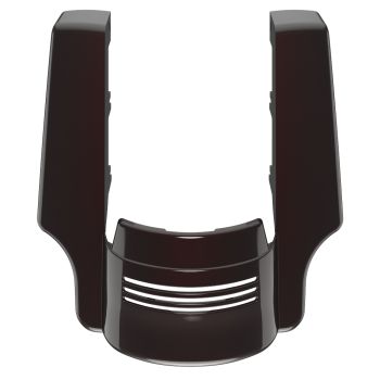 AdvanBlack Dual Cutout Black Forest Stretched Rear Fender Extension For 2014+ Harley Davidson Touring Models