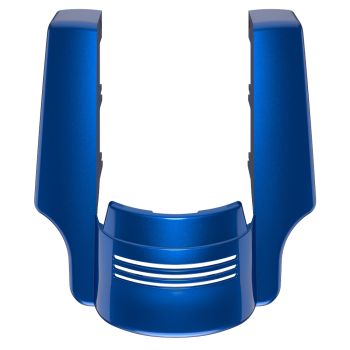 Advanblack Dual Cutout Bright Billiard Blue Stretched Rear Fender Extension For 2014+ Harley Davidson Touring