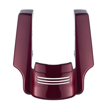 AdvanBlack Dual Cutout Stretched Rear Fender Extension Crimson Red Sunglo For 2009-2013 Harley Davidson Touring Models 