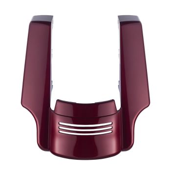 AdvanBlack Dual Cutout Stretched Rear Fender Extension Crimson Red Sunglo For 2009-2013 Harley Davidson Touring Models 