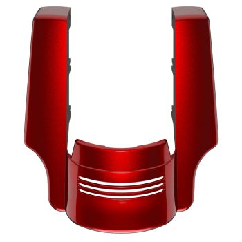 Advanblack Dual Cutout Heirloom Red Fade Stretched Rear Fender Extension For 2014+ Harley Davidson Touring