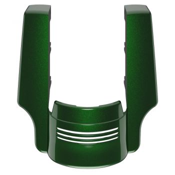 AdvanBlack Dual Cutout Kinetic Green Stretched Rear Fender Extension For 2014+ Harley Davidson Touring Models 