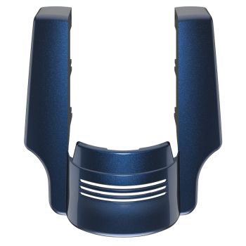 Advanblack Dual Cutout Blue Steel Stretched Rear Fender Extension For 2014+ Harley Davidson Touring