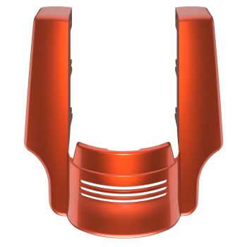 Advanblack Dual Cutout Orange Lava Stretched Rear Fender Extension For 2014+ Harley Davidson Touring Models