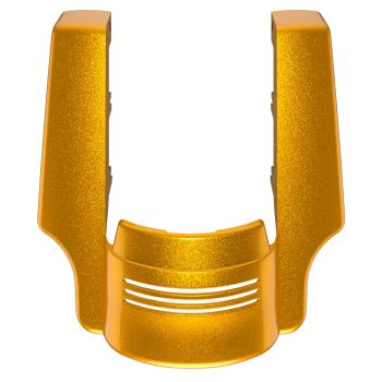 Advanblack Dual Cutout Prospect Gold Stretched Rear Fender Extension For 2014+ Harley Davidson Touring