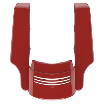 AdvanBlack Dual Cutout Red Hot Sunglo Stretched Rear Fender Extension For '09-'13  Harley Davidson Touring Models 