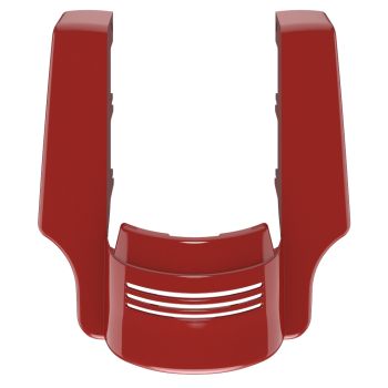 AdvanBlack Dual Cutout Red Hot Sunglo Stretched Rear Fender Extension For '09-'13  Harley Davidson Touring Models 