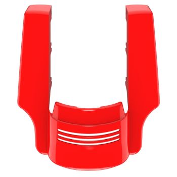 AdvanBlack Dual Cutout Scarlet Red Stretched Rear Fender Extension For ''09-''13 Harley Touring Models 