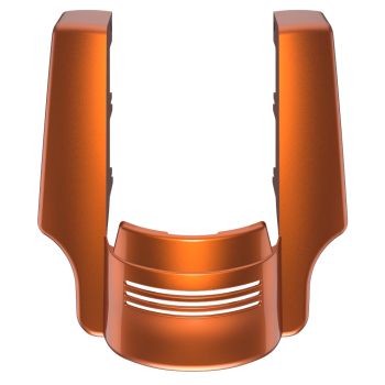 Advanblack Dual Cutout Scorched Orange Stretched Rear Fender Extension For 2014+ Harley Davidson Touring Models