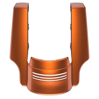 Advanblack Dual Cutout Scorched Orange Stretched Rear Fender Extension For 2014+ Harley Davidson Touring Models