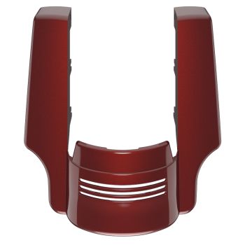 Advanblack Dual Cutout Stiletto Red Stretched Rear Fender Extension For 2014+ Harley Davidson Touring Models