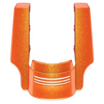 Advanblack Dual Cutout Tequila Sunrise Stretched Rear Fender Extension For 2014+ Harley Davidson Touring Models