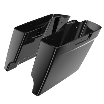 Advanblack Vivid Black Dual Cutout Stretched Extended Saddlebag