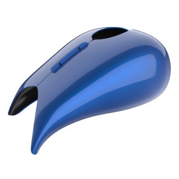 Superior Blue Extended Stretched Tank Cover for Harley 2008-2020 Street Glide & Road Glide 