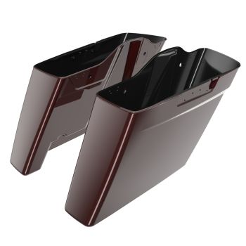 Advanblack Twisted Cherry Dual Uncut Stretched Extended Saddlebag Bottoms for Harley Davidson 2014+ Touring