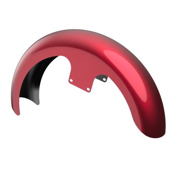 Advanblack Velocity Red Sunglo 21" Reveal Wrapper Hugger Front Fender For ''86-''21 Harley Touring Models