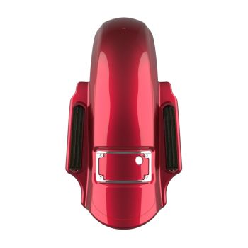 Advanblack Velocity Red Sunglo Dominator Stretched Rear Fender For 2014+ Harley Davidson Touring Models