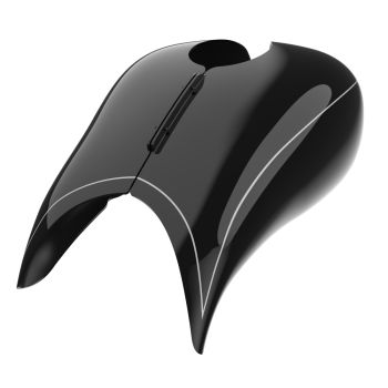 Advanblack Vivid Black Stretched Tank Cover for Harley 2008-2020 Street Glide & Road Glide 