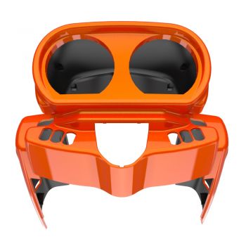 Wicked Orange Pearl Gauge Cluster Cover for Harley Road Glide 2015up