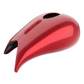 Advanblack Wicked Red Extended Stretched Tank Cover for Harley 2008-2020 Street Glide & Road Glide 