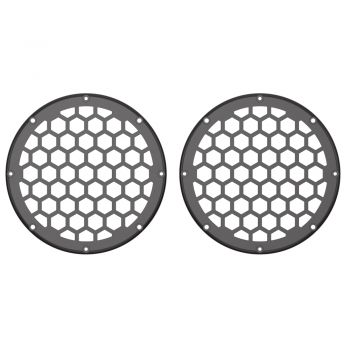 Advanblack x XBS Color Matched HEX 6.5'' Speaker Grills-Blackened Cayenne