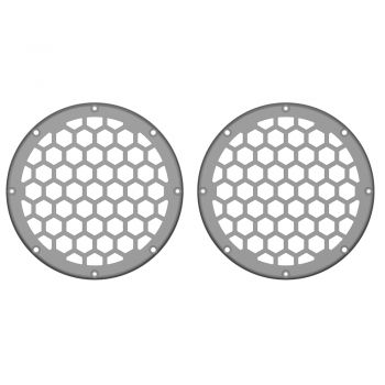 Advanblack x XBS Color Matched HEX 6.5'' Speaker Grills-Charcoal Pearl