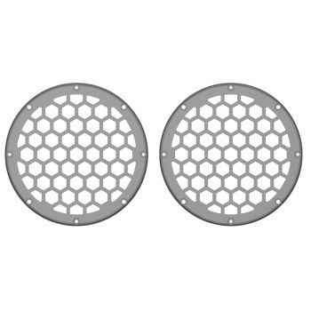 Advanblack x XBS Color Matched HEX 6.5'' Speaker Grills-Gunship Gray
