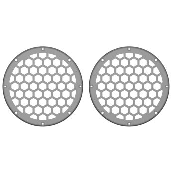 Advanblack x XBS Color Matched HEX 6.5'' Speaker Grills-Gunship Gray