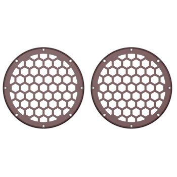 Advanblack x XBS Color Matched HEX 6.5'' Speaker Grills-Crimson Red Sunglo