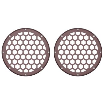 Advanblack x XBS Color Matched HEX 6.5'' Speaker Grills-Crimson Red Sunglo