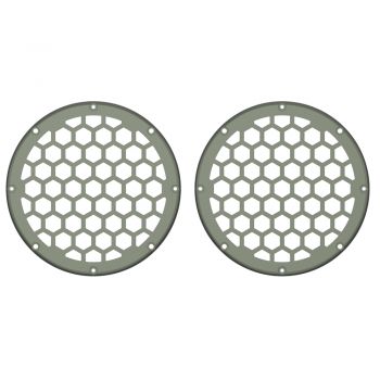 Advanblack x XBS Color Matched HEX 6.5'' Speaker Grills-Deadwood Green Glossy