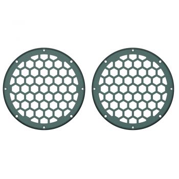 Advanblack x XBS Color Matched HEX 6.5'' Speaker Grills-Deep Jade Pearl