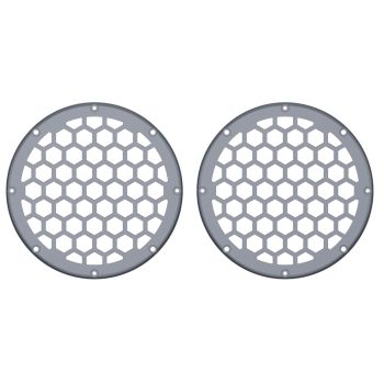 Advanblack x XBS Color Matched HEX 6.5'' Speaker Grills-Gauntlet Grey Metallic