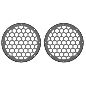 Advanblack x XBS Color Matched HEX 6.5'' Speaker Grills-Gray Haze
