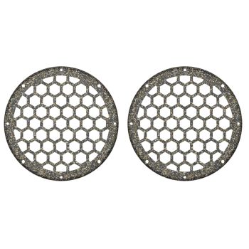 Advanblack x XBS Color Matched HEX 6.5'' Speaker Grills-Hard Candy Black Gold Flake