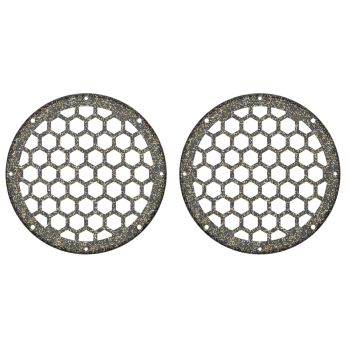 Advanblack x XBS Color Matched HEX 6.5'' Speaker Grills-Hard Candy Black Gold Flake