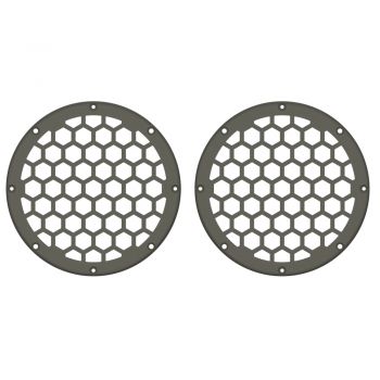 Advanblack x XBS Color Matched HEX 6.5'' Speaker Grills-Industrial Gray