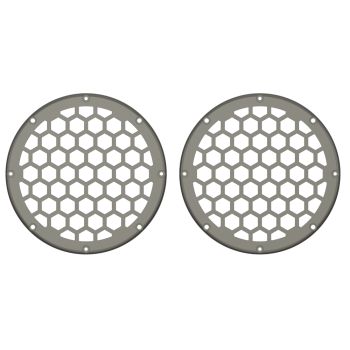 Advanblack x XBS Color Matched HEX 6.5'' Speaker Grills-Industrial Gray Denim