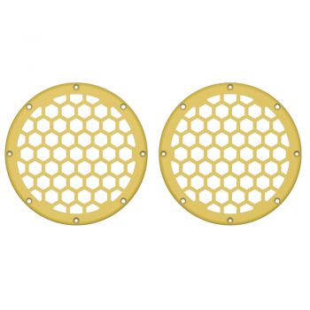 Advanblack x XBS Color Matched HEX 6.5'' Speaker Grills-Industrial Yellow