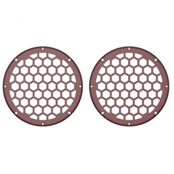 Advanblack x XBS Color Matched HEX 6.5'' Speaker Grills-Mysterious Red Sunglo