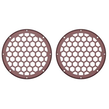 Advanblack x XBS Color Matched HEX 6.5'' Speaker Grills-Mysterious Red Sunglo