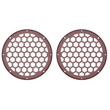 Advanblack x XBS Color Matched HEX 6.5'' Speaker Grills-Mysterious Red Sunglo